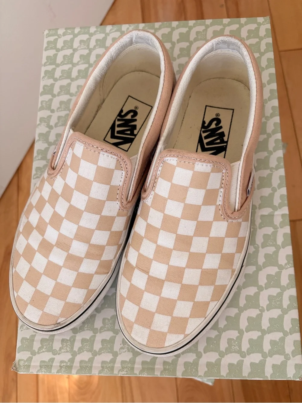 Vans Slip-On Sneakers - Peach and White - Picture 2 of 4